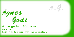 agnes godi business card